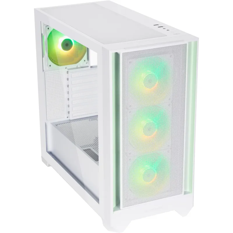 SILENTWARE Flow 110 ARGB White Tempered Glass Mid-Tower Case