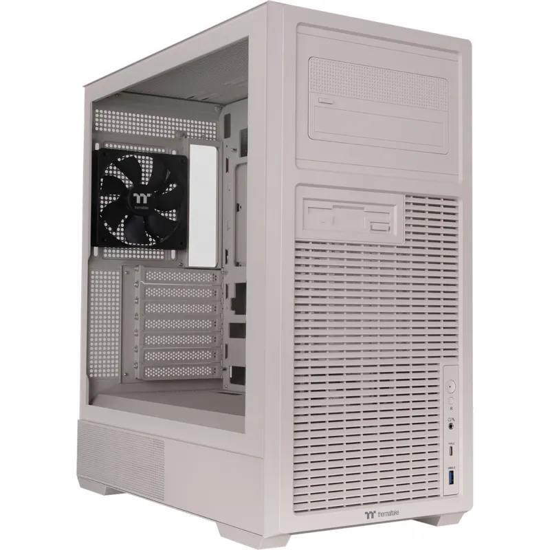 Thermaltake Retro 360 Beige Mid Tower PC Case with Tempered Glass