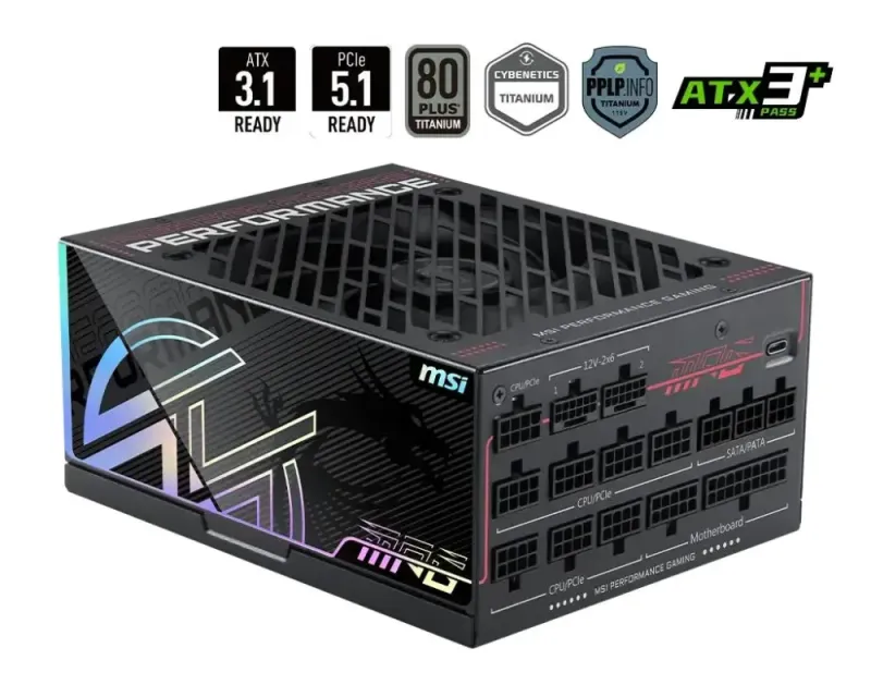 MSI 1300W MPG Ai1300TS PCIE5 24-pin