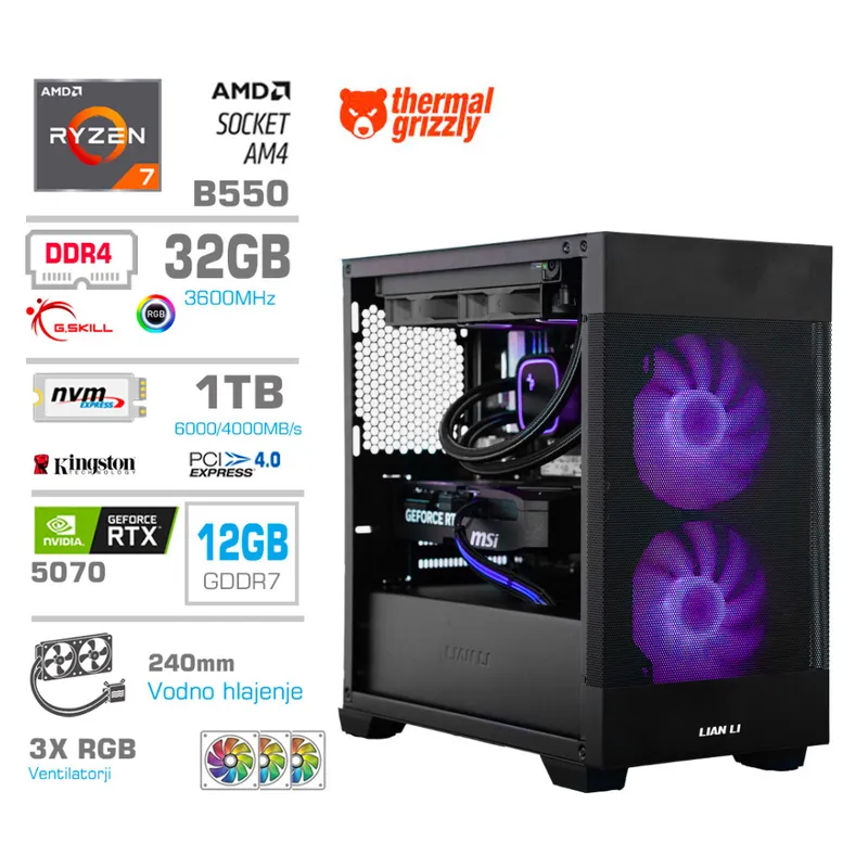 Računalnik MEGA MT S7X R7-5700X
