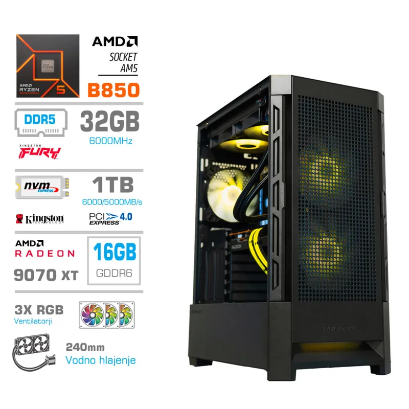 Računalnik MEGA MT S8 R7-9700X