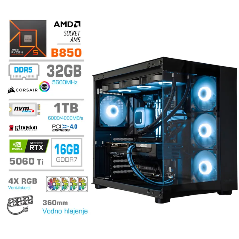 Računalnik MEGA MT S5 Ryzen 5 9600X