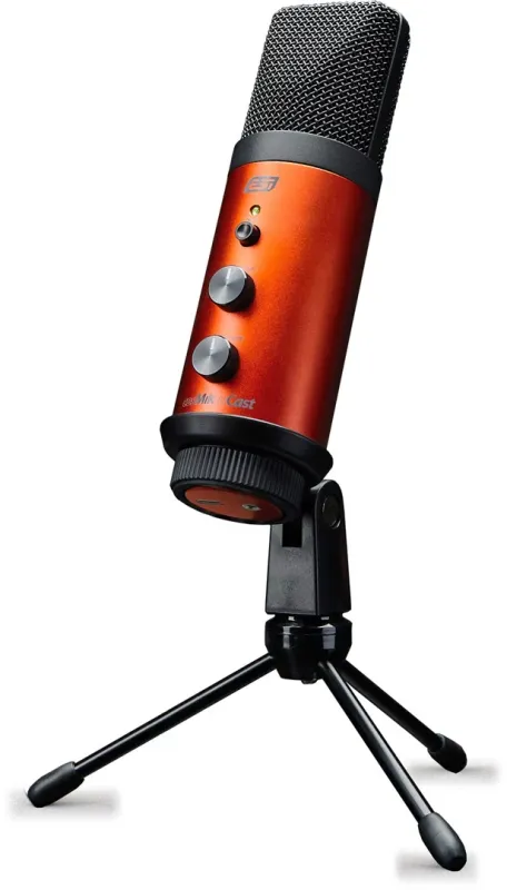 ESI cosMik uCast studijas - USB-C kondensatora ar austiņu izeju, 24-bit/96kHz, kardioīds, galda statīvs