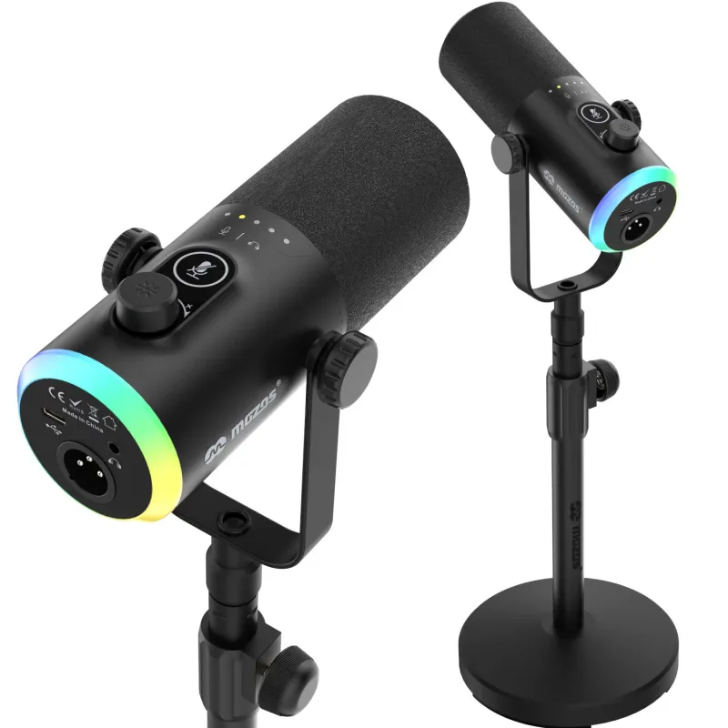 MOZOS GM-ONE Cardioid RGB USB/XLR Microphone (Black)