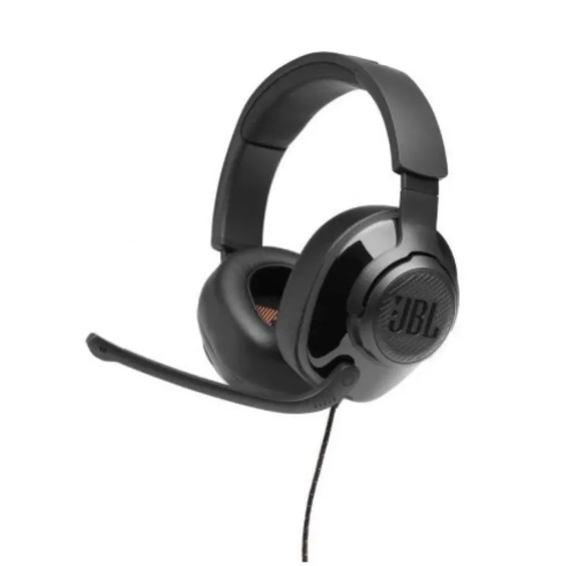 JBL naglavne z 1x3,5mm + adapter 2x3,5mm Quantum 200 črne (JBLQUANTUM200BLK)