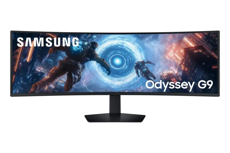 SAMSUNG G91F computer monitor 124.5 cm (49") 5120 x 1440 pixels Dual QHD LCD Black