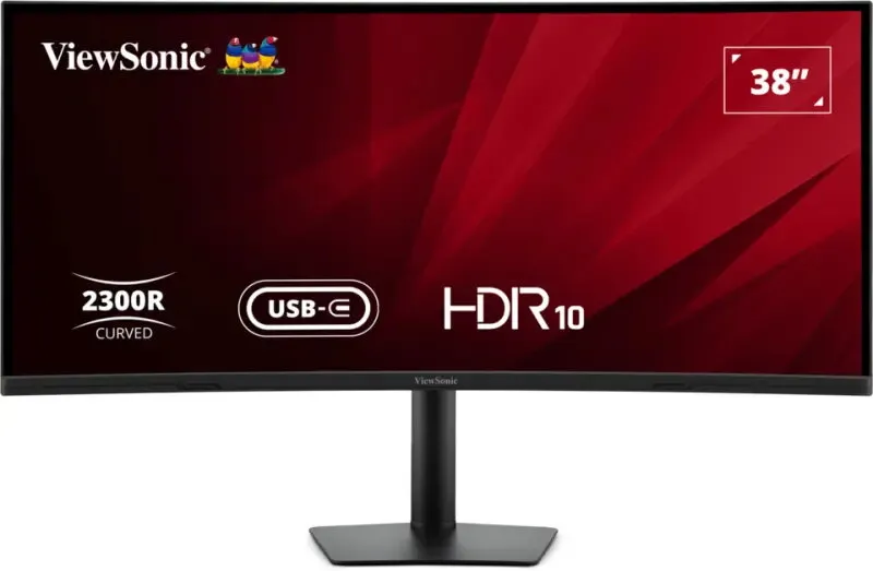 VIEWSONIC VA3820C computer monitor 96.5 cm (38") 3840 x 1600 pixels Wide Quad HD+ LED Black