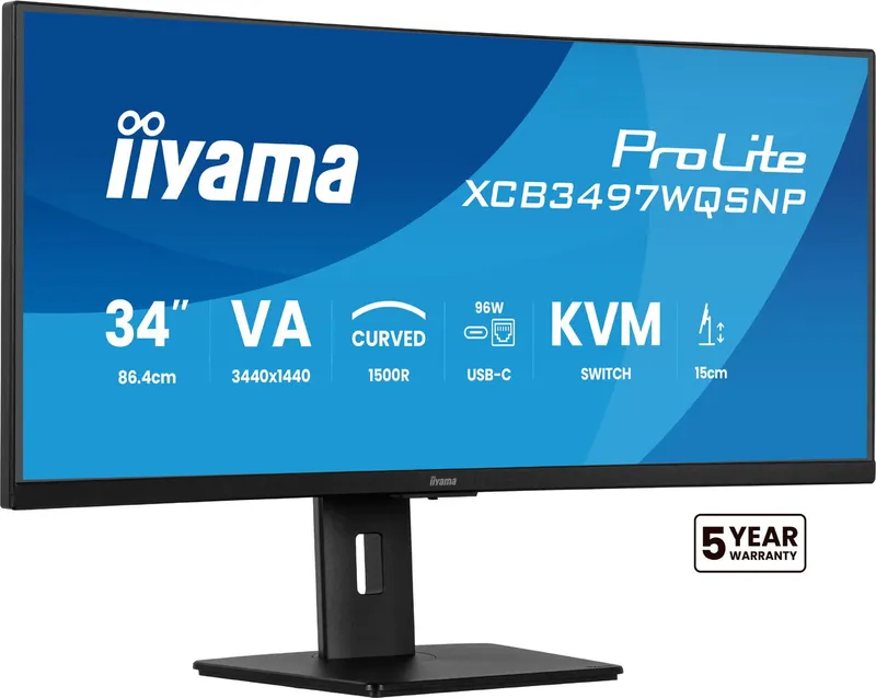 IIYAMA ProLite XCB3497WQSNP-B1 34" UWQHD LED