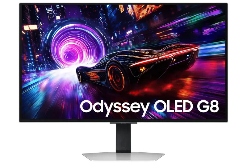 SAMSUNG S32FG814SU computer monitor 81.3 cm (32") 3840 x 2160 pixels 4K Ultra HD OLED Silver