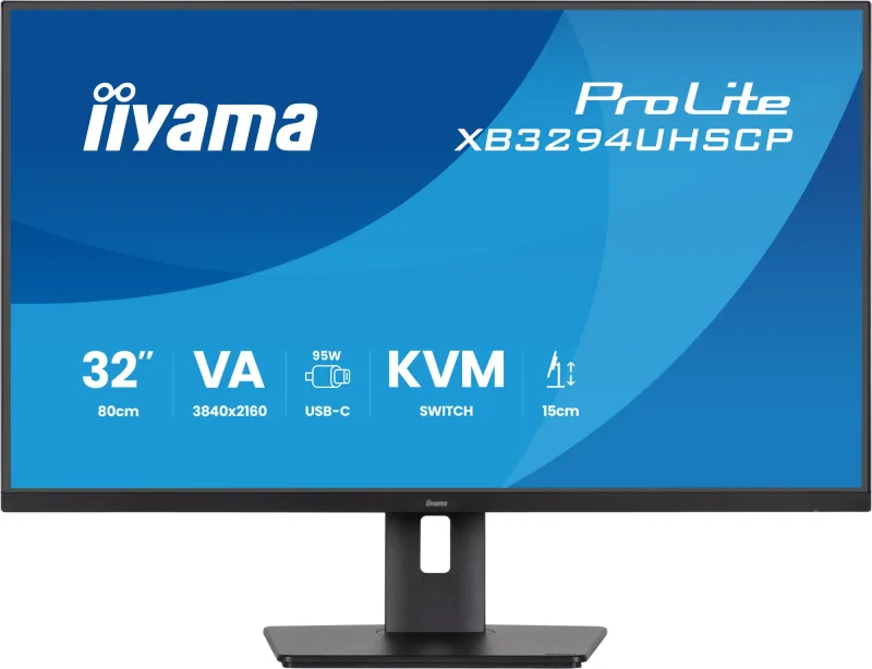 IIYAMA ProLite XB3294UHSCP-B1 computer monitor 80 cm (31.5") 3840 x 2160 pixels 4K Ultra HD Black