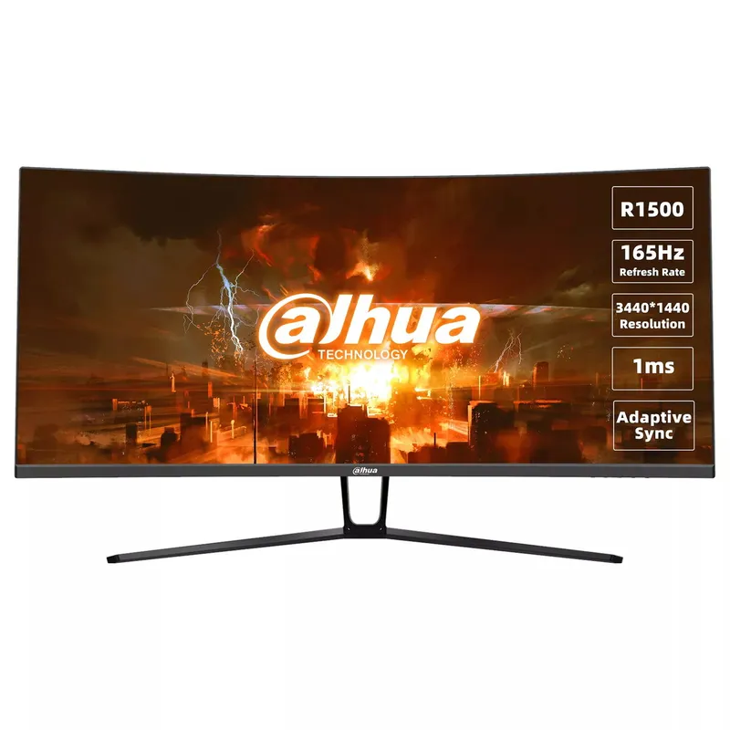 DAHUA LM34-E330C computer monitor 86.4 cm (34") 3440 x 1440 pixels UltraWide Quad HD LCD Black, Red
