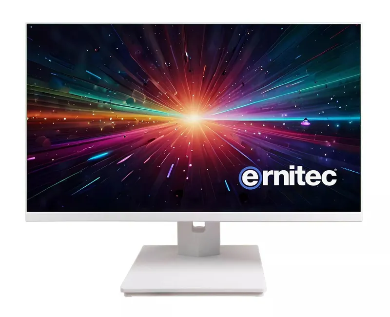 ERNITEC 0070-24124-F-W computer monitor 61 cm (24") 1920 x 1080 pixels Full HD LCD White