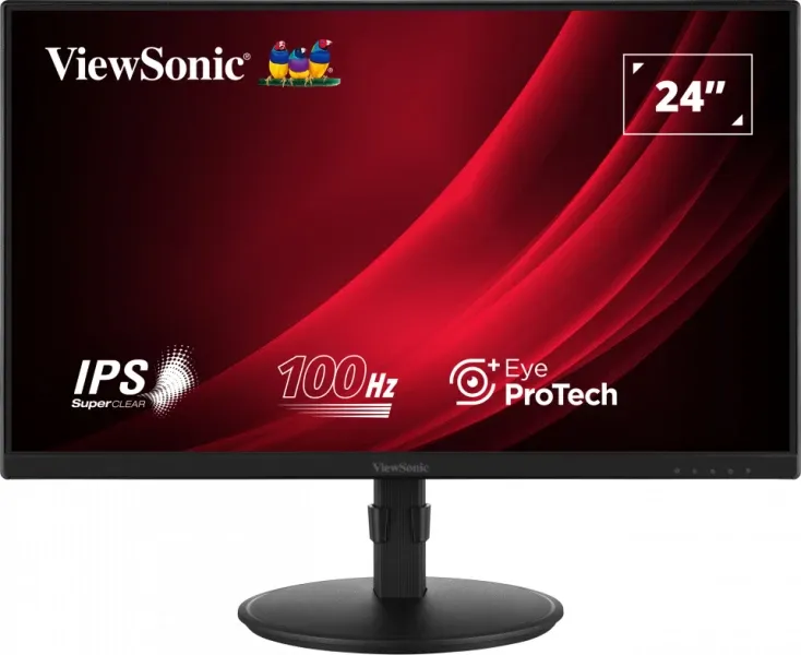 VIEWSONIC VG2408A-MHD computer monitor 61 cm (24") 1920 x 1080 pixels Full HD LED Black