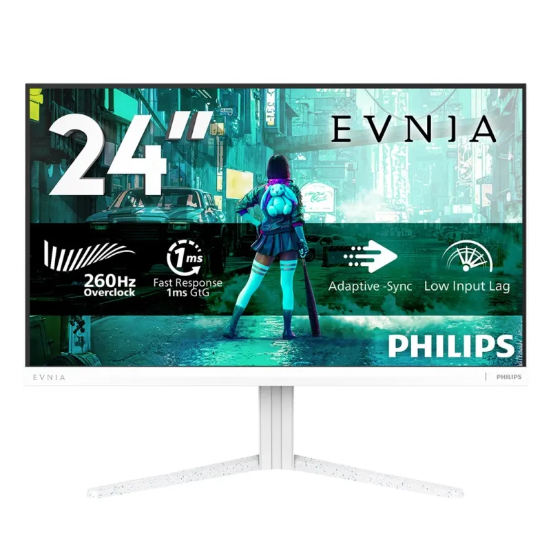 PHILIPS Evnia 3000 24M2N3201P/00 computer monitor 60.5 cm (23.8") 1920 x 1080 pixels Full HD LCD White