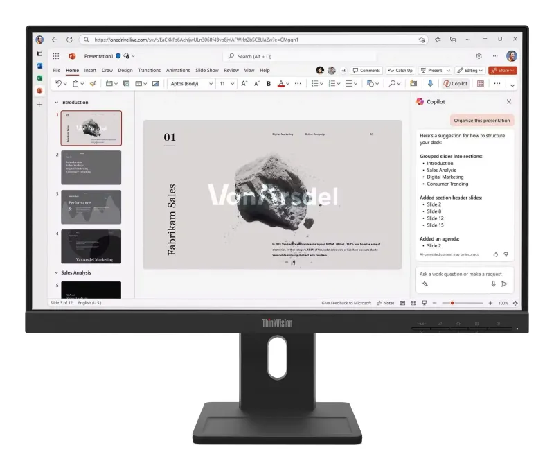 LENOVO ThinkVision E22-40 computer monitor 54.6 cm (21.5") 1920 x 1080 pixels Full HD LCD Black