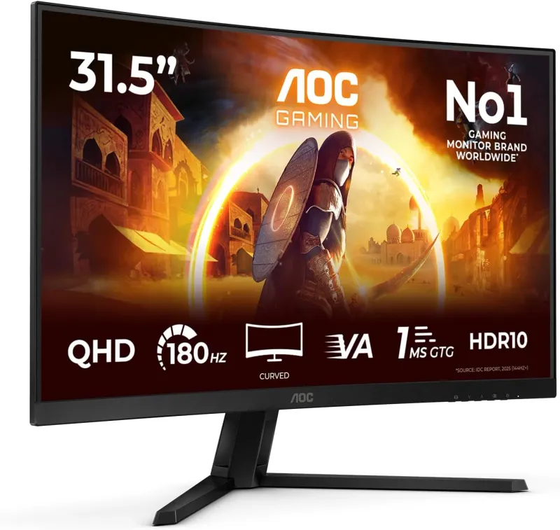 AOC G4 CQ32G4 computer monitor 80 cm (31.5") 2560 x 1440 pixels Quad HD LED Black, Red