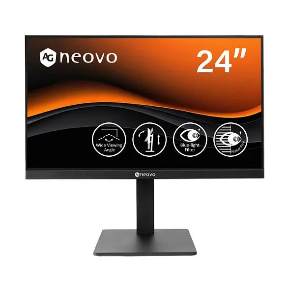 AG NEOVO LH2404 computer monitor 60.5 cm (23.8") 1920 x 1080 pixels Full HD LCD Black