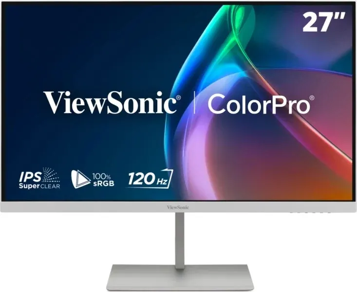 VIEWSONIC VP Series VP2766-2K-W computer monitor 68.6 cm (27") 2560 x 1440 pixels Quad HD LED White, Silver