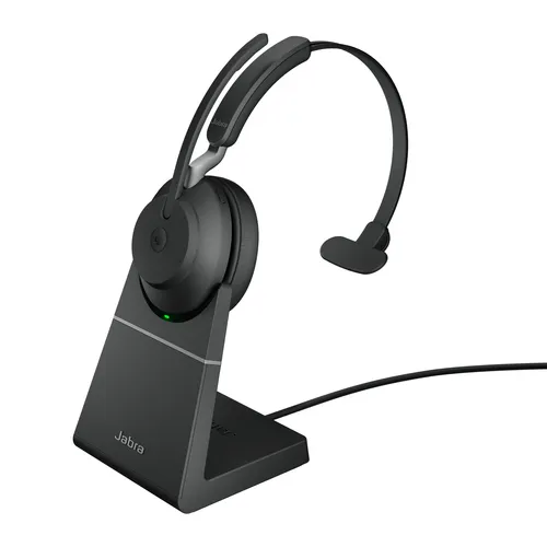 Jabra Evolve2 65 Bluetooth Headset MS Mono USB-A with Stand