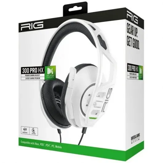 Nacon RIG 300 Pro HX Gaming Headset RIG300PROHXW (White)