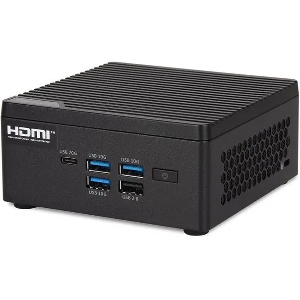 Micro 6100V1 Intel Core Ultra 5 125H 16 GB DDR5-SDRAM 500 GB SSD Windows 11 Pro Micro PC Mini PC Black