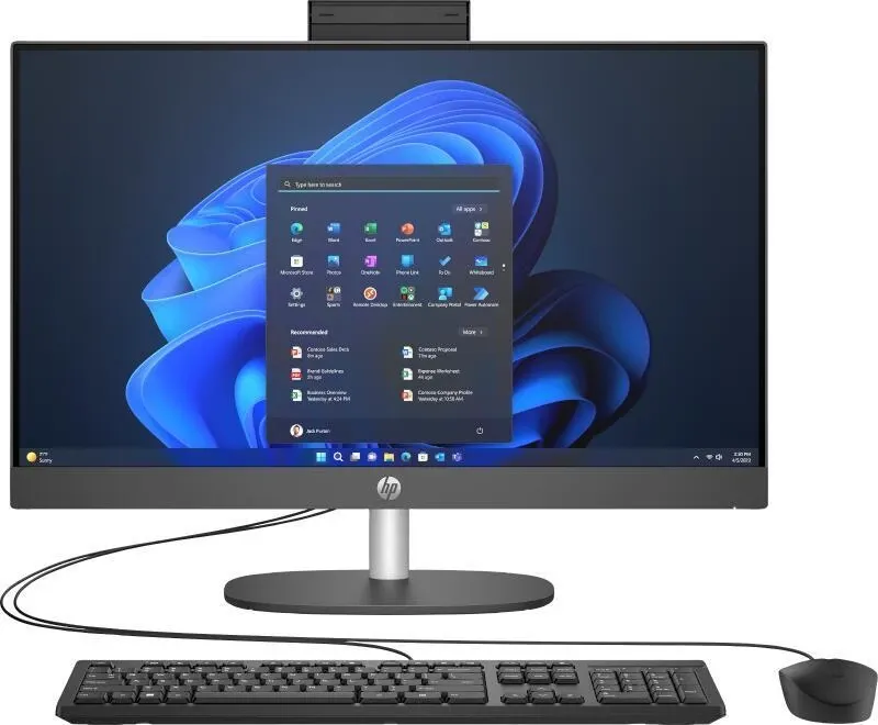HP ProOne 245 G10 monoblokas AMD Ryzen 3 7320U, 23,8" FHD, 8 GB RAM, 256 GB SSD