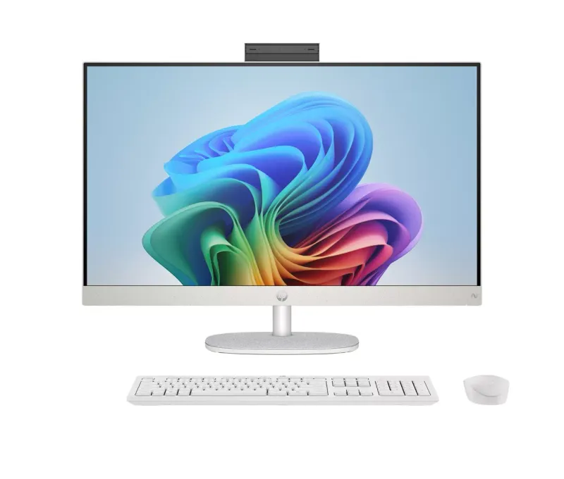 Viskas viename kompiuteris HP AiO 27-ct2004nw, AMD Ryzen AI 5 330, 27 colių FHD IPS antiblizgesis ekranas, 16GB DDR5, 512GB SSD, AMD Radeon