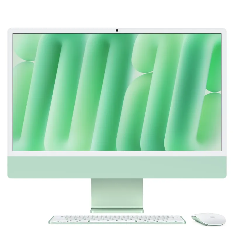 Kompiuteris viskas viename Apple iMac 24" su M4 lustu (8 CPU ir 8 GPU branduoliai), 16 GB RAM, 256 GB SSD, 4,5K Retina ekranas, vokiškas kla