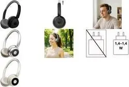 LogiLink BT0072 Bluetooth Over-Ear Headset (Black)