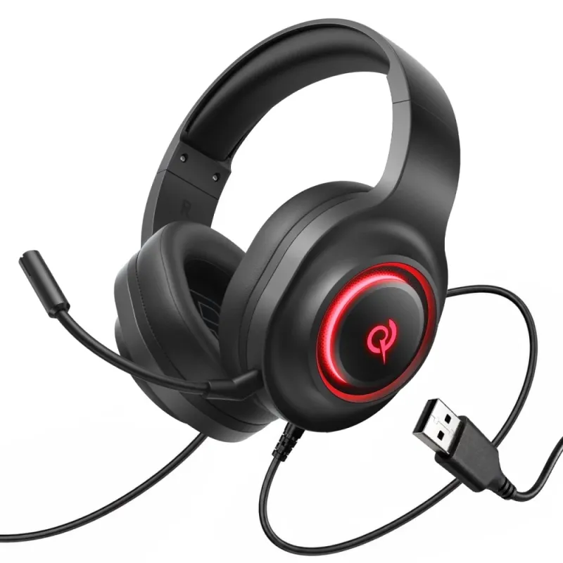 QCY V200 Pro Wired Gaming Headset 7.1 (Black)