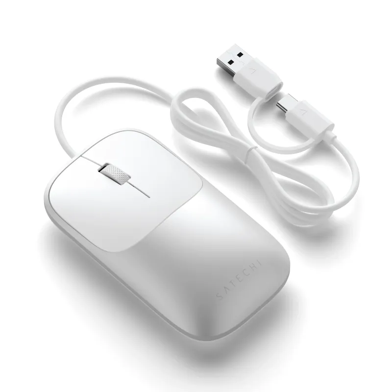 Satechi Slim LX Wired Mouse (Silver)