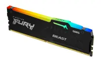 Kingston 16GB 5200MHz CL40 DDR5 Fury Beast RGB (1x16)