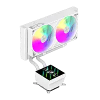 Gamemax Glacier 240 LCD Liquid 240mm White
