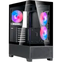 SilverStone Lucid 05 270° Panoramic Glass Design (Black)