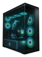 Arctic Xtender VG Black (Tinted Glass) Midi Tower
