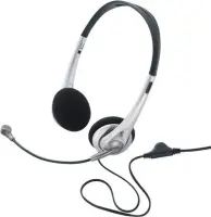 Renkforce RF-5045268 On-Ear (must / hõbedane)