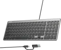 Unitek SlimTap Lightweight Wired USB-C/USB-A US (Space Grey)