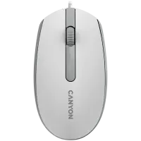 Canyon M-10 Wired Mouse (White/Grey)