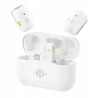 LUUCCO Minipods K2 2x Wireless Lavalier Lightning (biały)