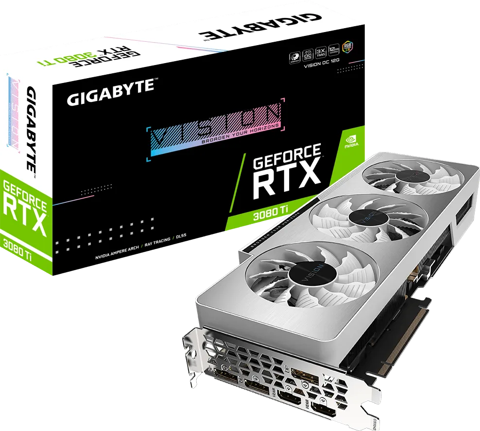 Gigabyte RTX 3080 Ti VISION OC 12GB GDDR6X - naudota vaizdo plokštė